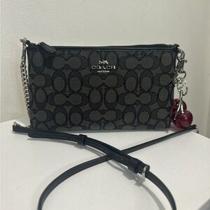 Coach Black and Gray Crossbody Bag
